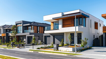 row of houses on the street