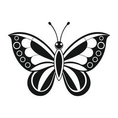 butterfly silhouette vector illustration