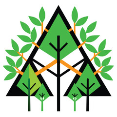 Vibrant Geometric Cube Pattern Vector Art Illustration for Creative Packaging Design