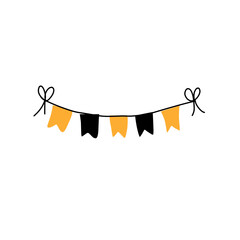 Halloween Garland Bunting vector