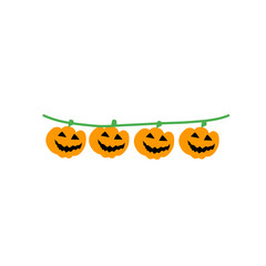 Halloween Garland Bunting vector