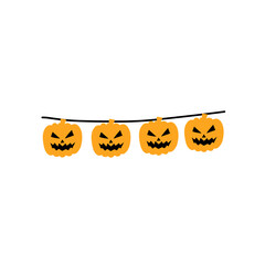 Halloween Garland Bunting vector