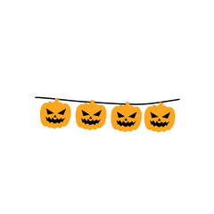 Halloween Garland Bunting vector