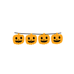 Halloween Garland Bunting vector