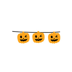 Halloween Garland Bunting vector