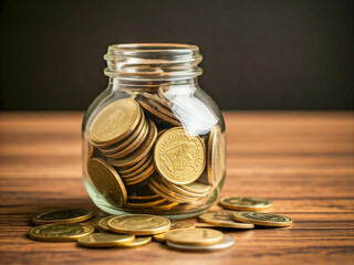 jar with coins