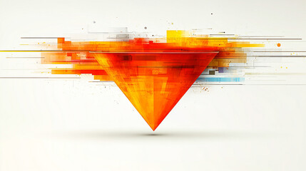 A conceptual image of big data technology, featuring an information funnel symbolizing the flow and processing of vast data into actionable insights, set against a bright white, gold, and silver-toned