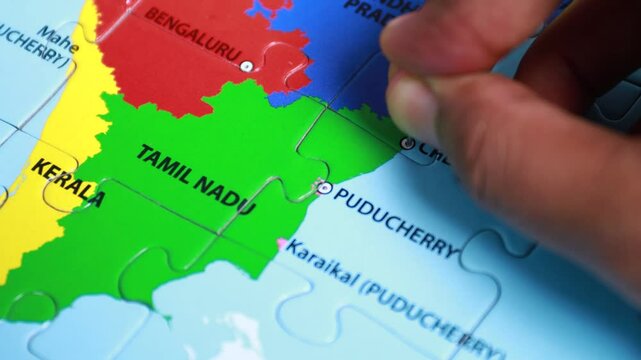 Political map of India