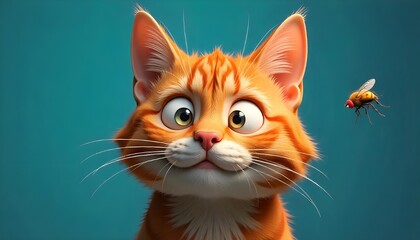 red cat portrait