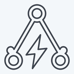 Icon Peak Demand. related to Energy Storage symbol. line style. editable