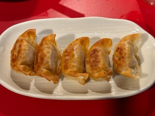 Fried Gyoza Dumplings Served at Fukuoka Street Stall