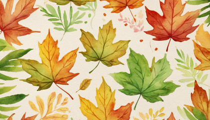 watercolor painting of foliage