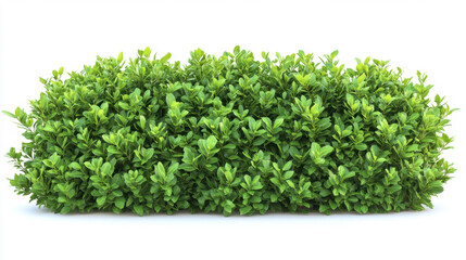 Obraz premium Bush or shrub wall isolated isolated on white background for graphic design.