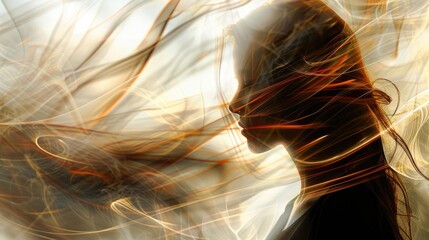 Naklejka premium beautiful spirit woman