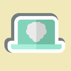 Sticker Intelligent Software. related to Energy Storage symbol. editable