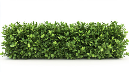 Fototapeta premium Bush or shrub wall isolated isolated on white background for graphic design.