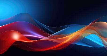 Fototapeta premium beautiful abstract background with floating glossy shapes in beautiful colors, creating an elegant and modern composition