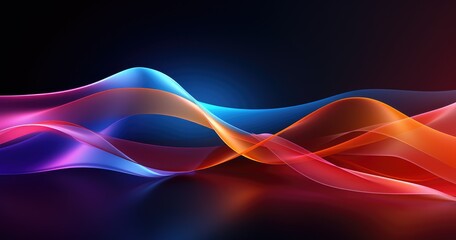 beautiful abstract background with floating glossy shapes in beautiful colors, creating an elegant and modern composition