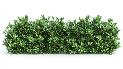 Obraz premium Bush or shrub wall isolated isolated on white background for graphic design.
