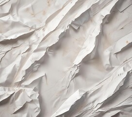 Obraz premium Distressed paper texture with abstract white creases and folds , white, folded, abstract