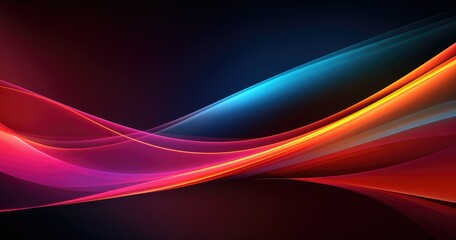 beautiful Abstract blurred background with a colorful glowing light beautiful gradient on a dark black color. 