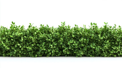 Obraz premium Bush or shrub wall isolated isolated on white background for graphic design.