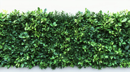 Obraz premium Bush or shrub wall isolated isolated on white background for graphic design.