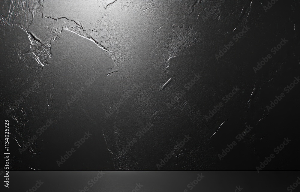 Poster dark textured wall background with subtle lighting.