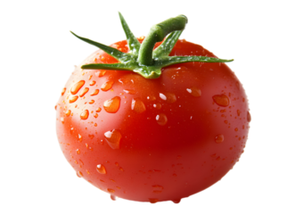 Tomato isolated on transparent background, cutout