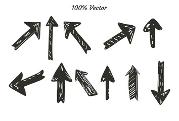 grunge arrow vector. grunge arrow brush.grunge arrow paint vector