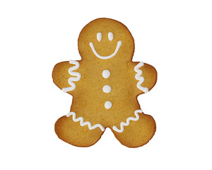 Handmade traditional Christmas sweet candy biscuit gingerbread man