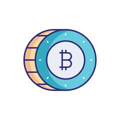 Obraz premium Cryptocurrency vector icon