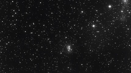 Obraz premium A Dark Night Sky Shows Numerous Stars