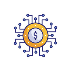 Digital Currency vector icon