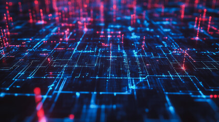 Obraz premium Smart digital Innovation city with connection network reciprocity over the cityscape. of future smart wireless digital city and social media networking systems that connects people with in city
