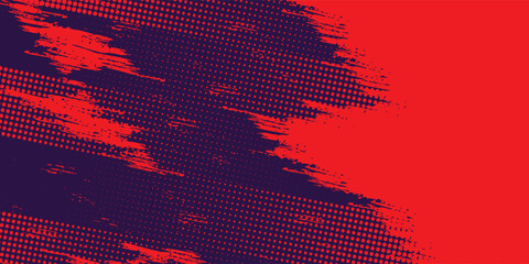 Halftone on blue background. Vector dots glitter or halftone glitter pattern texture Pop Art Style Background. vector grunge arts red grunge