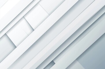 Obraz premium Modern White Geometric Background Design