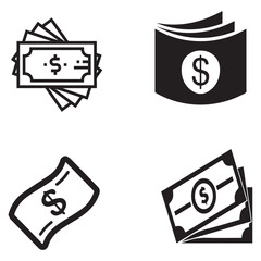 Banknotes vector|Digital currency vector|Currency notes vector|Monetary vector|Earning vector|Banking sector vector|Paper money vector design icon symbol