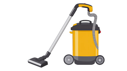simple vacuum cleaner icon with geometric shapes