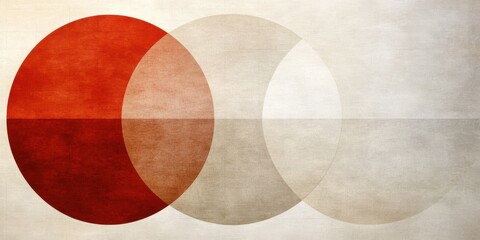 Abstract circle composition art display gallery exhibition digital artwork minimalist environment artistic perspective color theory exploration