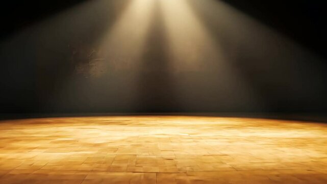 stage with spotlight