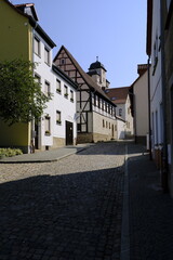 Die historische Altstadt von Zeitz, Burgenlandkreis, Sachsen-Anhalt, Deutschland