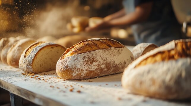 a highresolution photo of an artisan bakery business concept