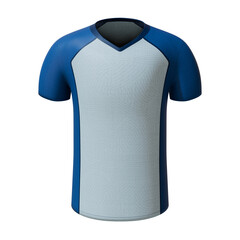 3D anime football shirt with dark blue color and blue sky color