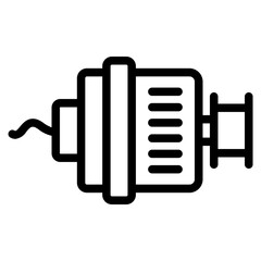 Car alternator icon 