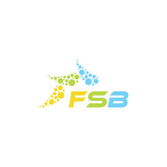 FSB letter logo design on white background. Creative  modern FSB letter logo design. Vector design.