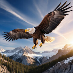 Fototapeta premium american bald eagle