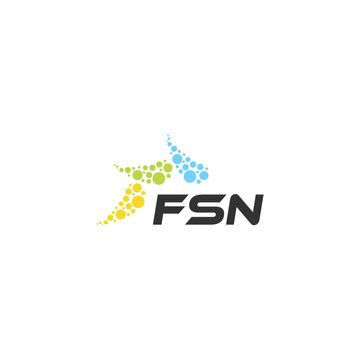 FSN letter logo design on white background. Creative  modern FSN letter logo design. Vector design.