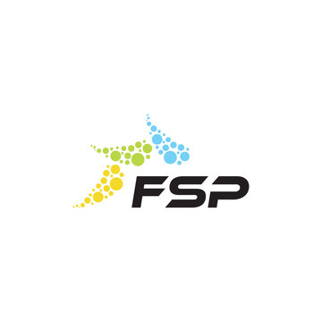 FSP letter logo design on white background. Creative  modern FSP letter logo design. Vector design.