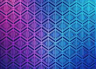 Abstract Geometric Banner - Blue Purple Gradient